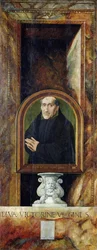 Portrait de Jacques Coëne, Abbé de Marchiennes, au verso du Triptyque de Sainte Ursule et les Onze Mille Vierges, c.1539